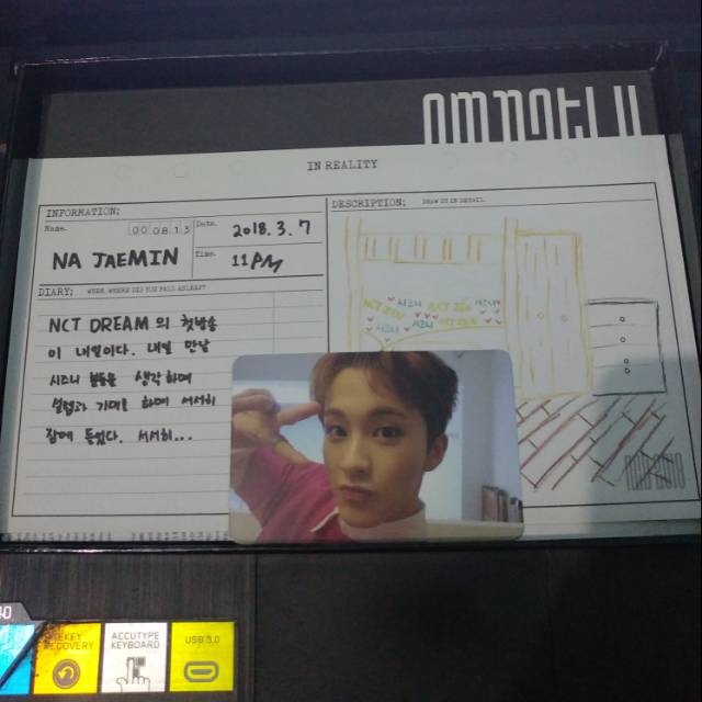 NCT Empathy Album Mark Photocard &amp; Jaemin Diary Reality Ver.