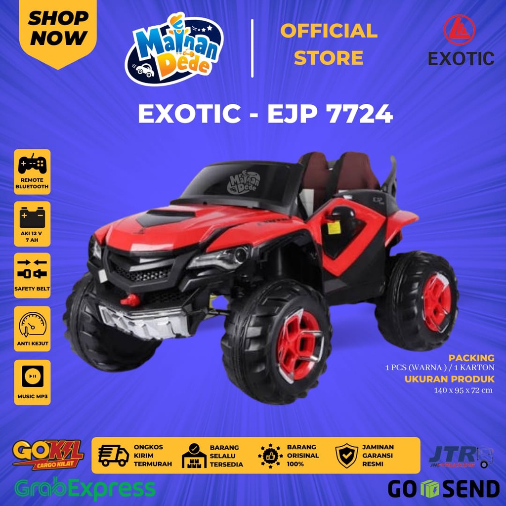 Mainan Mobil Aki Anak Exotic Jeep EJP 7724 JEEP SAMSON