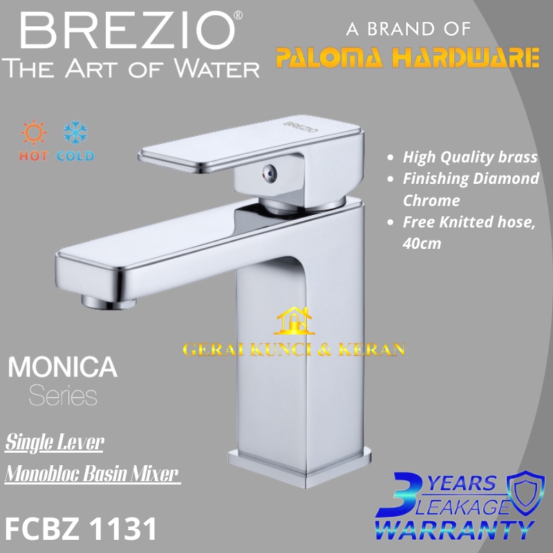 BREZIO FCBZ 1131 KERAN KRAN WASTAFEL CUCI TANGAN PANAS DINGIN MIXER