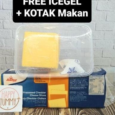 

☄ red cheddar cheese slice anchor repack free icegel + tepak !!