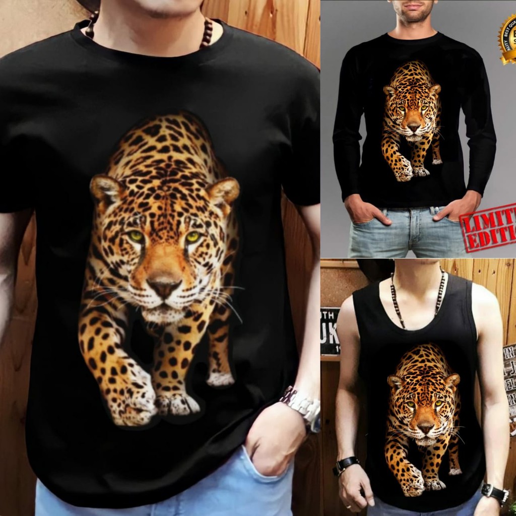 Shalch Trendy / T-shirt / Singlet / Kaos Panjang Motif Macan Loreng