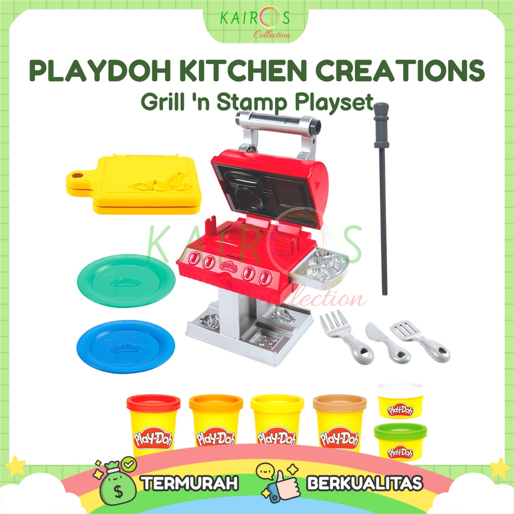 PlayDoh Kitchen Creations Grill 'n Stamp Playset