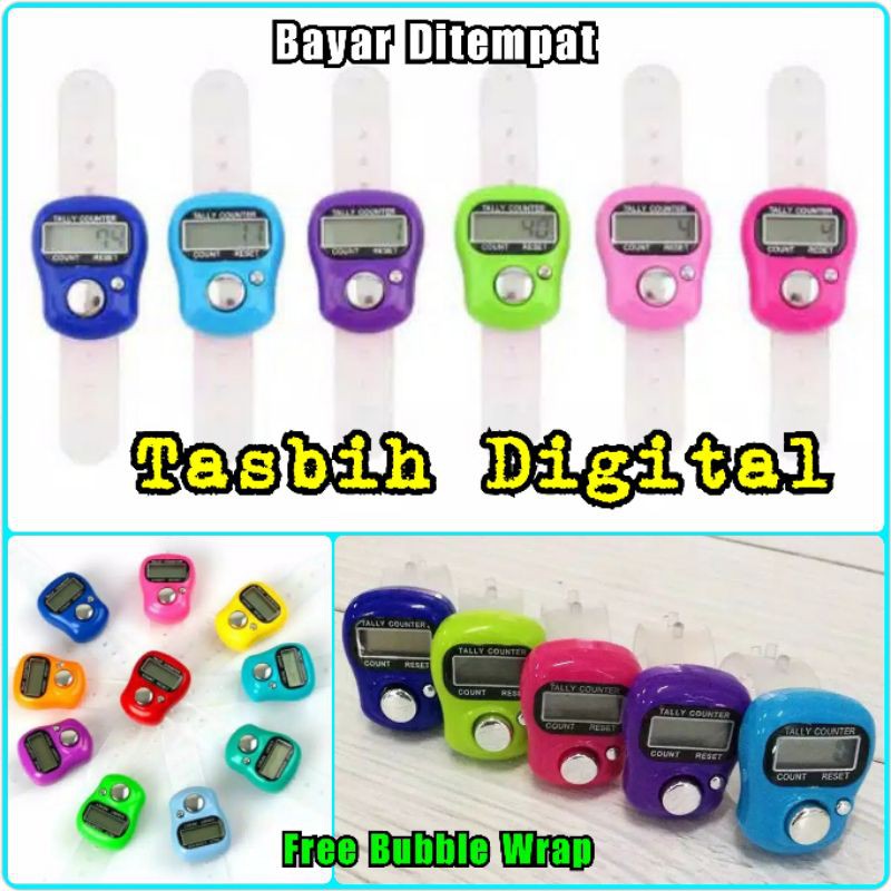 [✅COD] TASBIH DIGITAL Alat Hitung Digital Led Tasbih Digital Elektronik Jari Counter Mini Murah