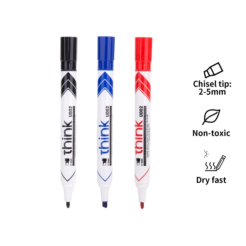 

SPIDOL PAPAN TULIS WHITEBOARD DRY ERASE MARKER CHISEL TIP PIPIH MIRING U002