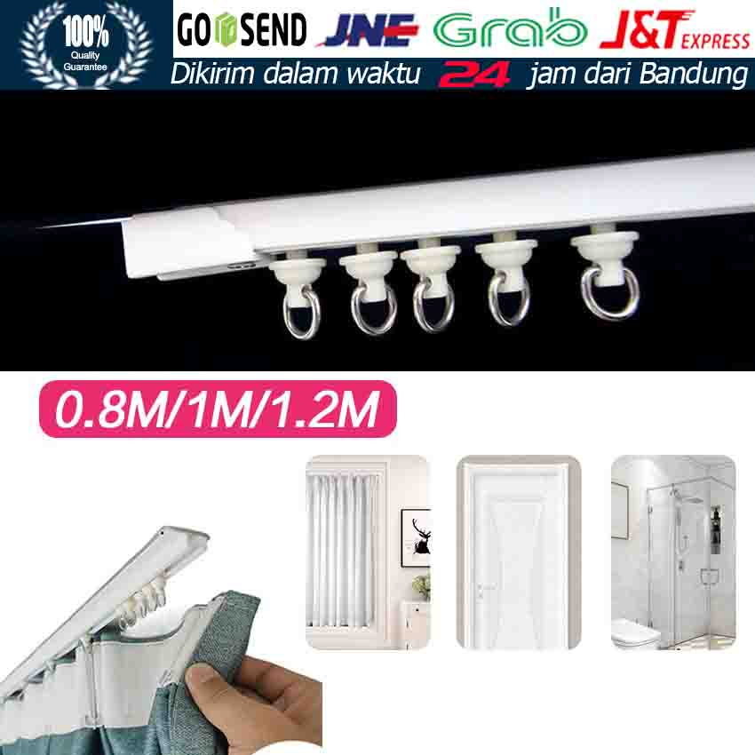 0.8M / 1M /1.2 M Tempel Rel / Rell / Rail / Batang Gorden Bahan ABS
