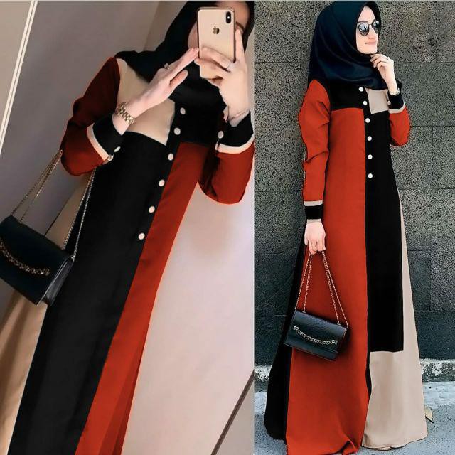 GAMIS TERBARU JAVINA 2021 MARWAH MAXI DRESS / M L XL XXL / GAMIS MUSLIM MURAH / JAVINA DRESS MUSLIM 