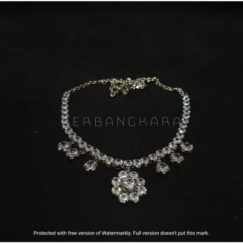 Kalung Pengantin Diamond Zircon Full Cengkrem V1