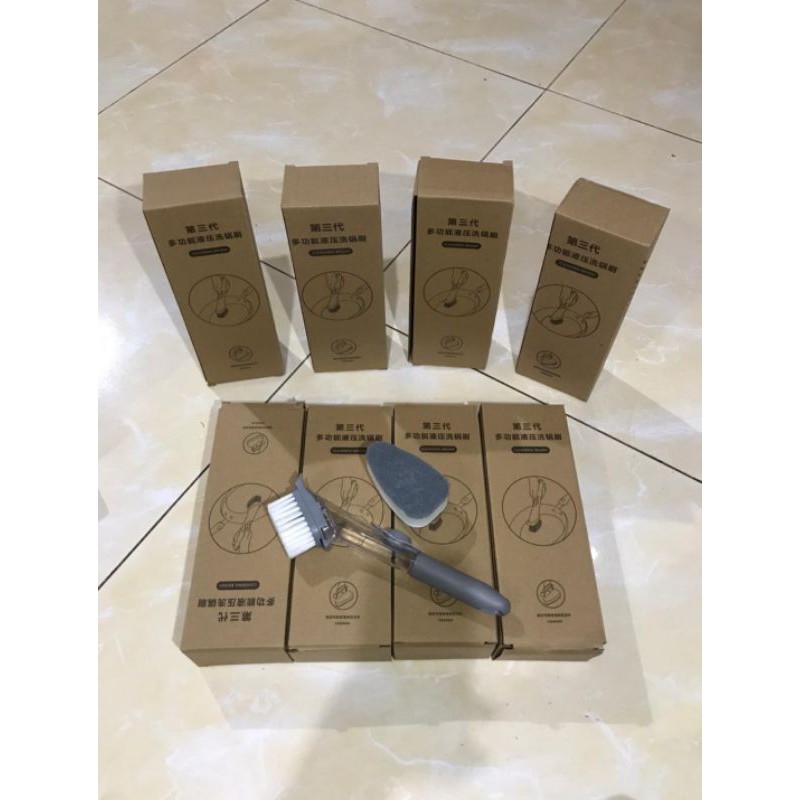 {HJ_888}CLEANING BRUSH ALAT SIKAT SABUT CUCI PIRING DISPENSER SABUN TONGKAT