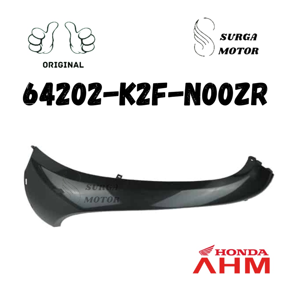 Cover Body Tebeng Luar Sayap Kiri Left Front Black Depan Hitam  Scoopy K2F      64202-K2F-N00ZR 6420