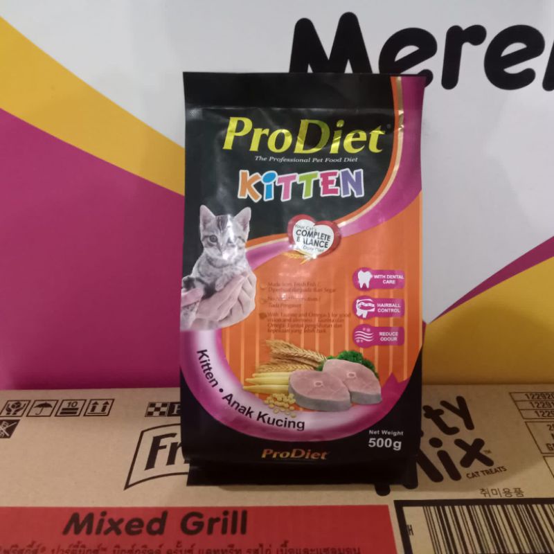 prodiet cat food 500 gram makanan kucing prodiet