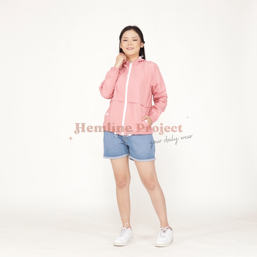 Elmyra Jaket Series - Jaket Parasut Hoodie Wanita by Hemline Project