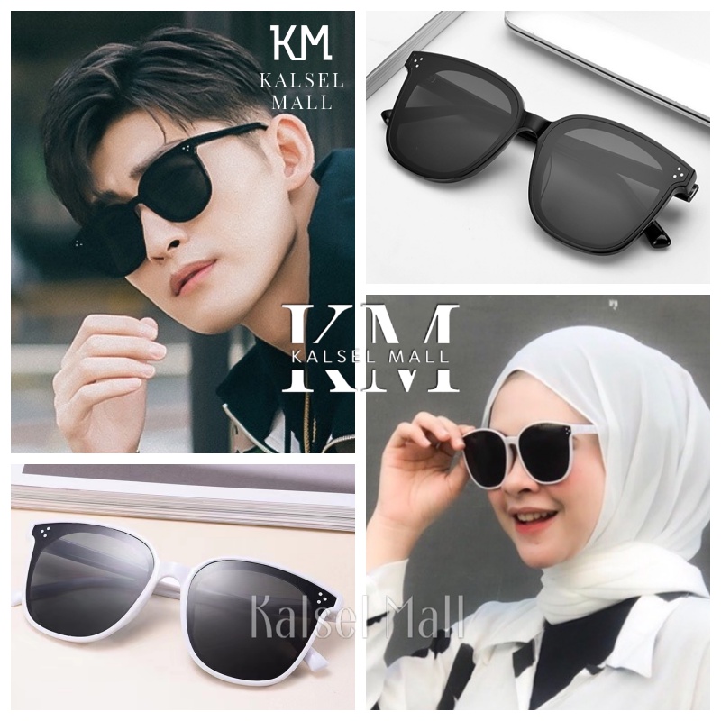 Kacamata Hitam Pria Wanita Anti Radiasi dan UV Ultraviolet Fashion Sunglasses Eyewear Kacamata Andin Bentuk Frame Besar Oval Kotak Kcamata Full Black Itam Touring Anti Silau Matahari Fashion Keren Bulat Lonjong Metal Cewek KCH11