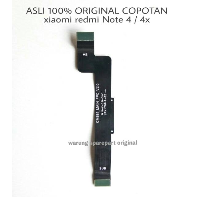 Flexible mesin xiaomi redmi note 4 - note 4x mtk original copotan