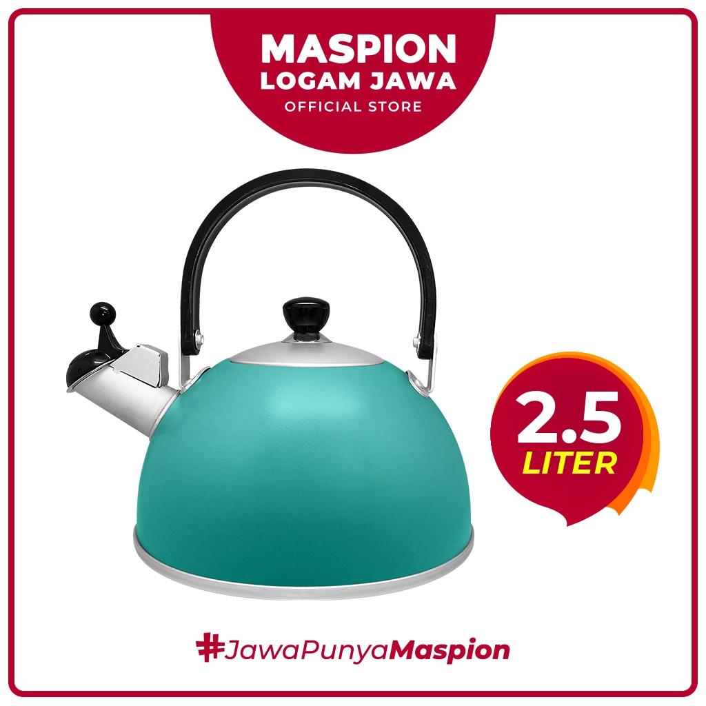 Maspion Teko Bunyi Jazzy 2.5 Liter Anodize Tosca - Teko Aluminium