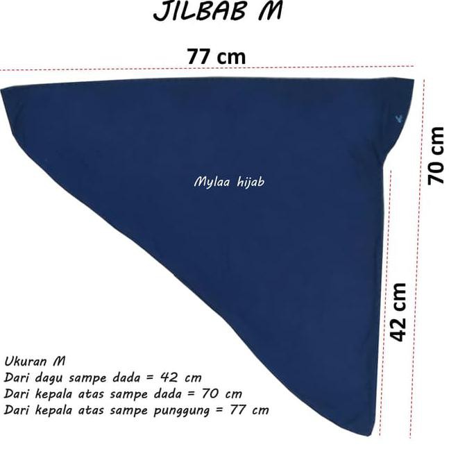 Jilbab Instan Non Serut Anak Sekolah Size M Bahan Kaos Pe Merah Marun - Tulis Warna List Promo