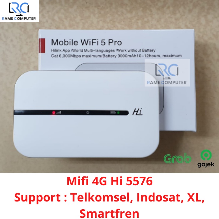 Modem Mifi 4G Hi 5576 Support By U Telkomsel Indosat XL Smartfren