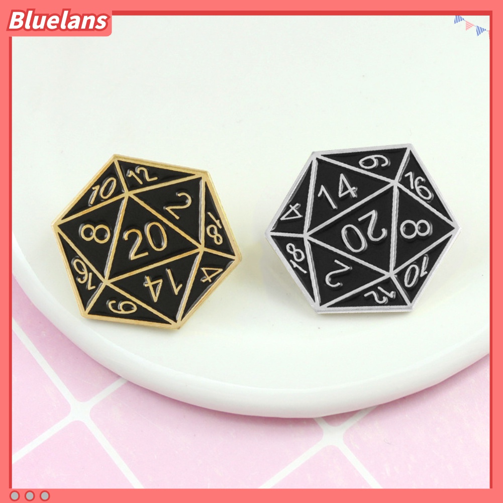 Bros Pin Enamel Bentuk Dadu Untuk Unisex