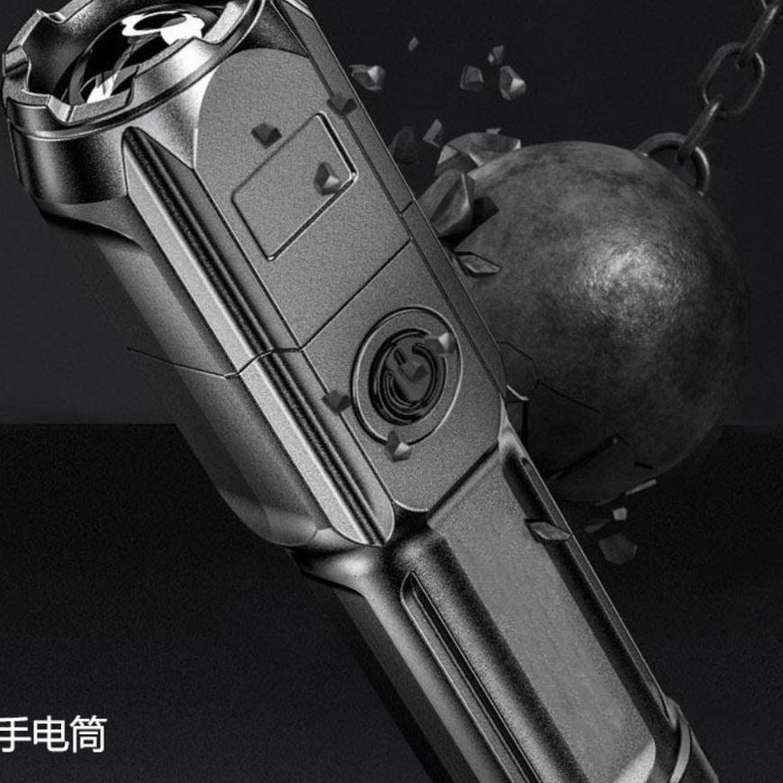 Senter SWAT LED 36W / Senter LED Chargeable / Senter Cas / Senter Penerangan / Batre Cas ..