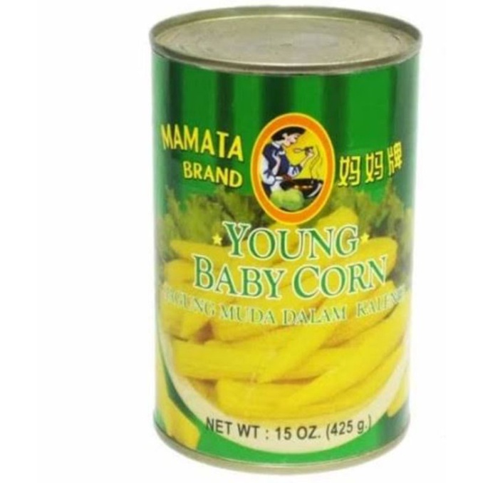 

Mamata Young Baby Corn/Jagung Muda dalam kaleng 425gr/import