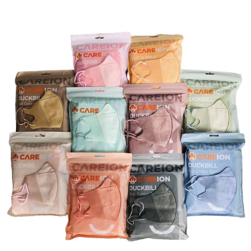 Masker Duckbill Careion Full Colours Series 4 ply isi 50pcs