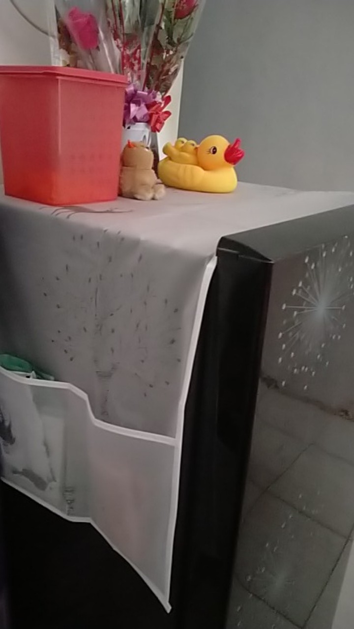 Taplak Kulkas Waterproof Refrigerator Cover Penutup Lemari Es Anti Air