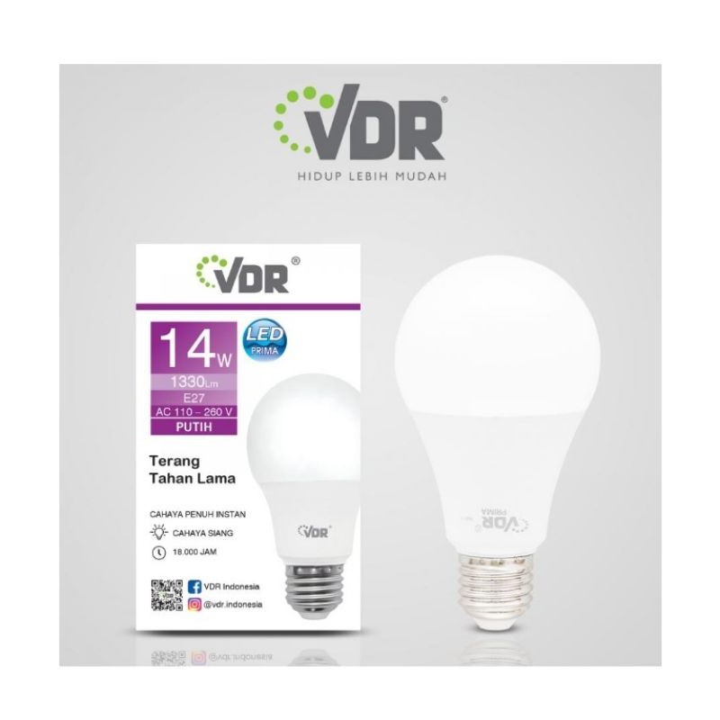 Bohlam LED VDR / Lampu LED VDR / LAMPU LED VDR Prima / Lampu LED Bulb Murah 14W VDR