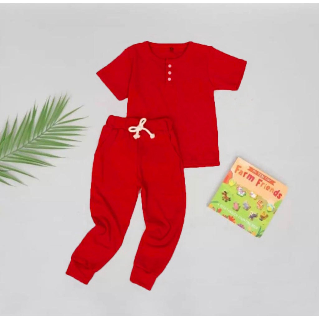 PROMO SETELAN KIANO PANJANG KIDS 1-6 TAHUN SETELAN ANAK POLOS SETELAN UNISEX TERLARIS BAJU ANAK PAKAIAN ANAK LAKI LAKI PEREMPUAN PAKAIAN HARIAN SETELAN KIANO PANJANG