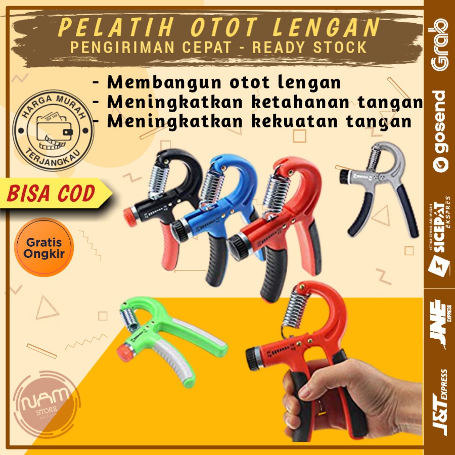 ALAT PERLENGKAPAN OLAHRAGA OLAH RAGA FITNES FITNESS PORTABLE TANGAN HAND GRIP OLAHRAGA DIRUMAH