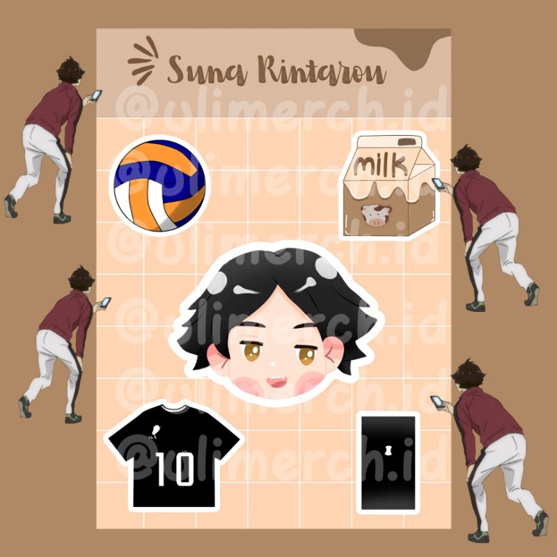 

Stiker Anime Haikyuu Suna Rintarou Chibi