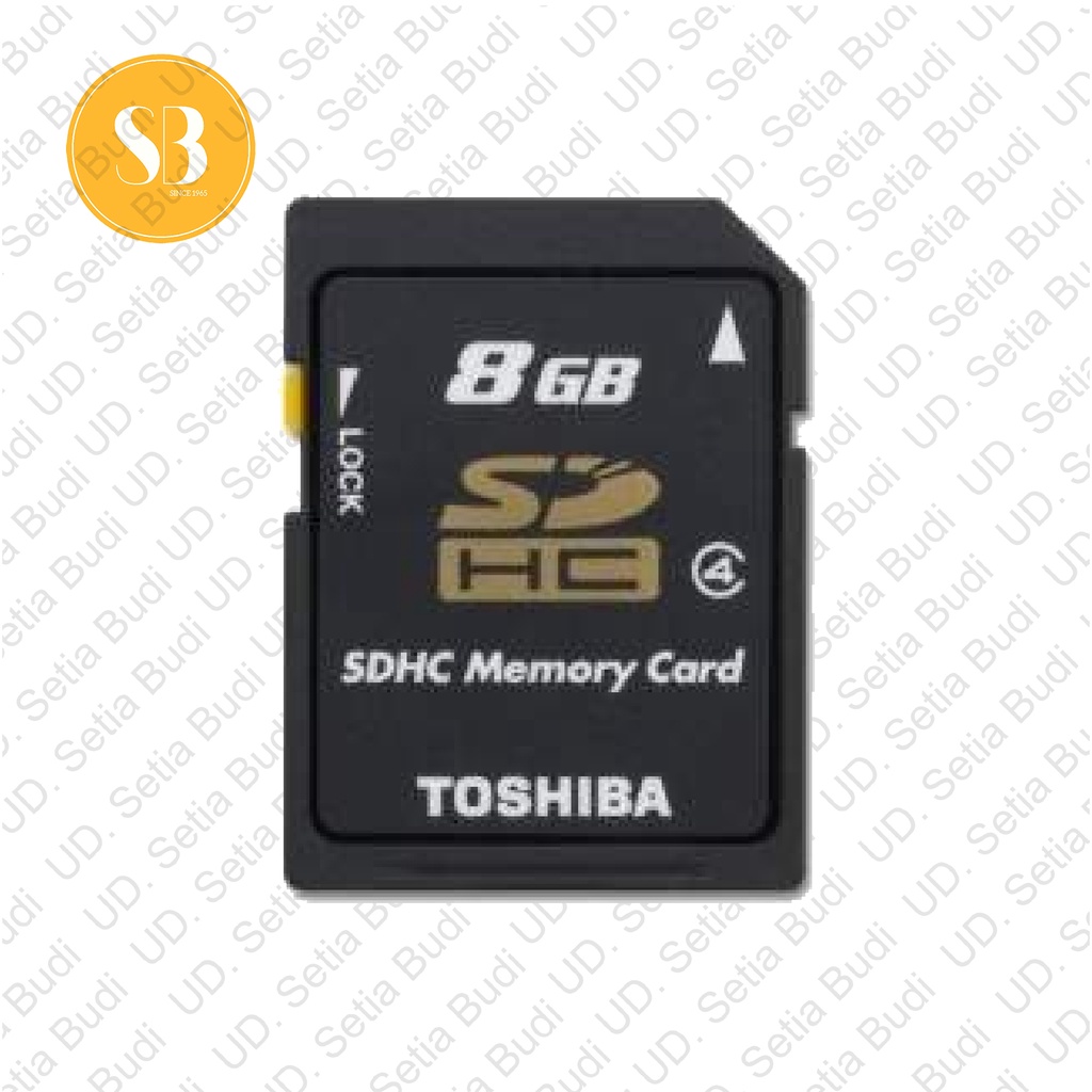 Memory SD Card Toshiba 8 GB Class 4 Asli