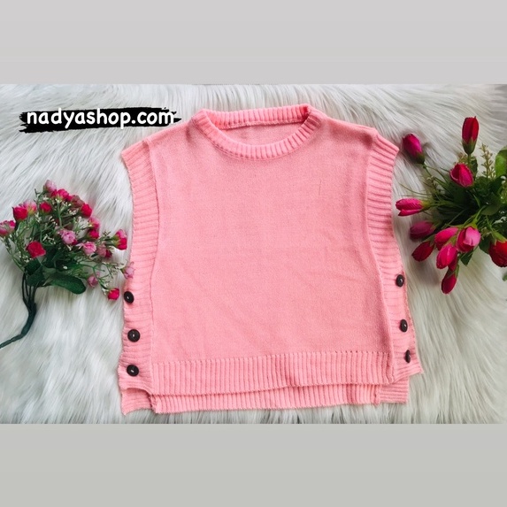 Rompi anak Tiara/knit vest tiara usia 3-5 thn