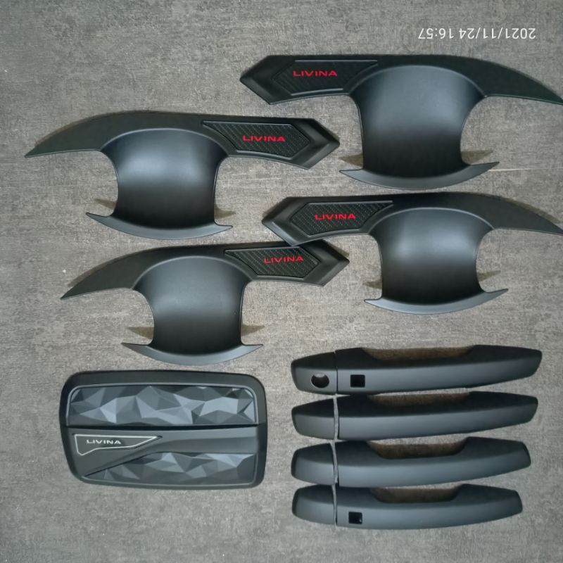 Outer handle tank Cover bensin Hitam doff all new Livina