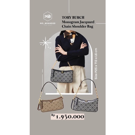 tb monogram jacquard