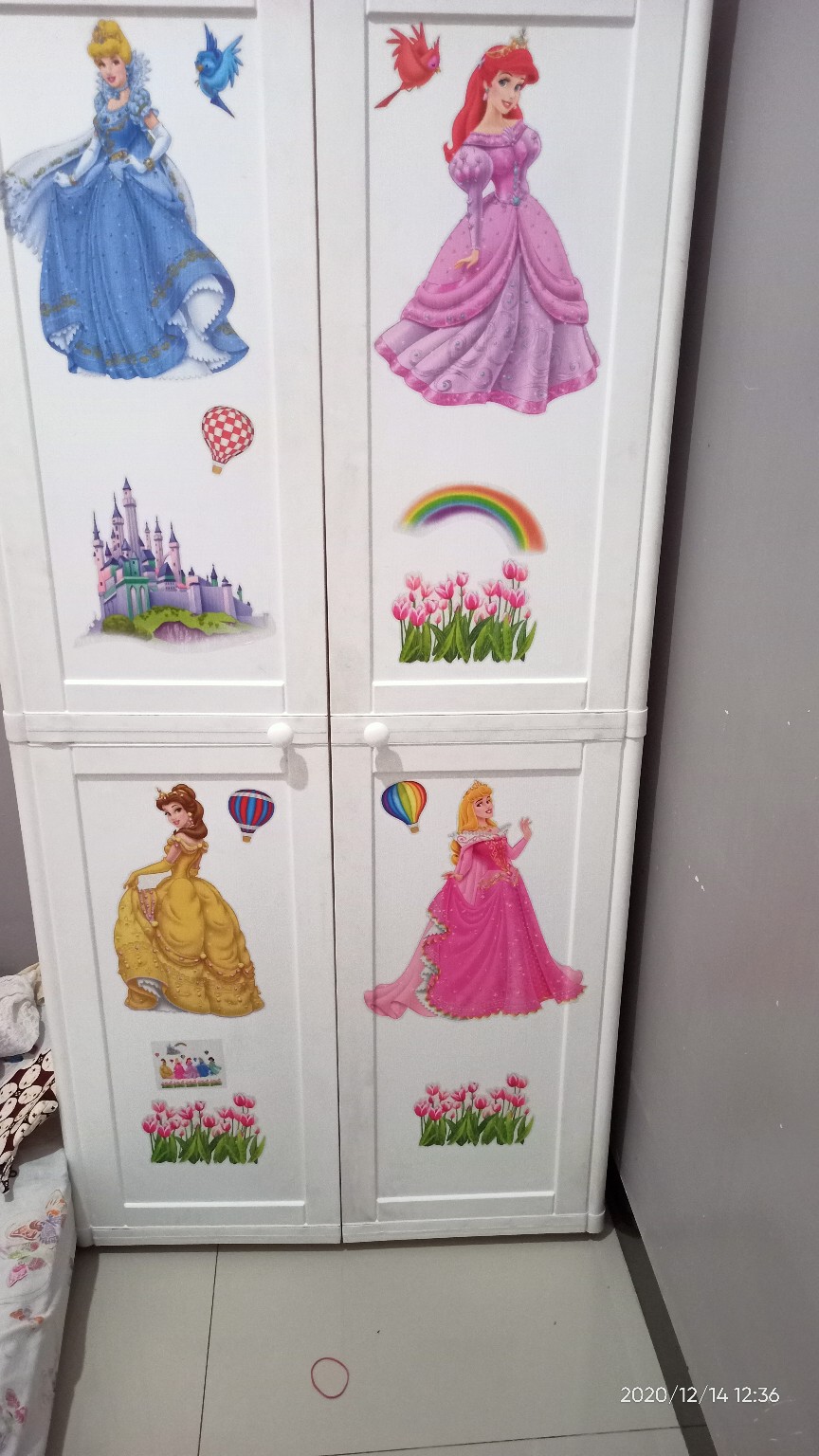 Abc1018 Princess Rainbow Wallsticker Wall Stiker 60x90