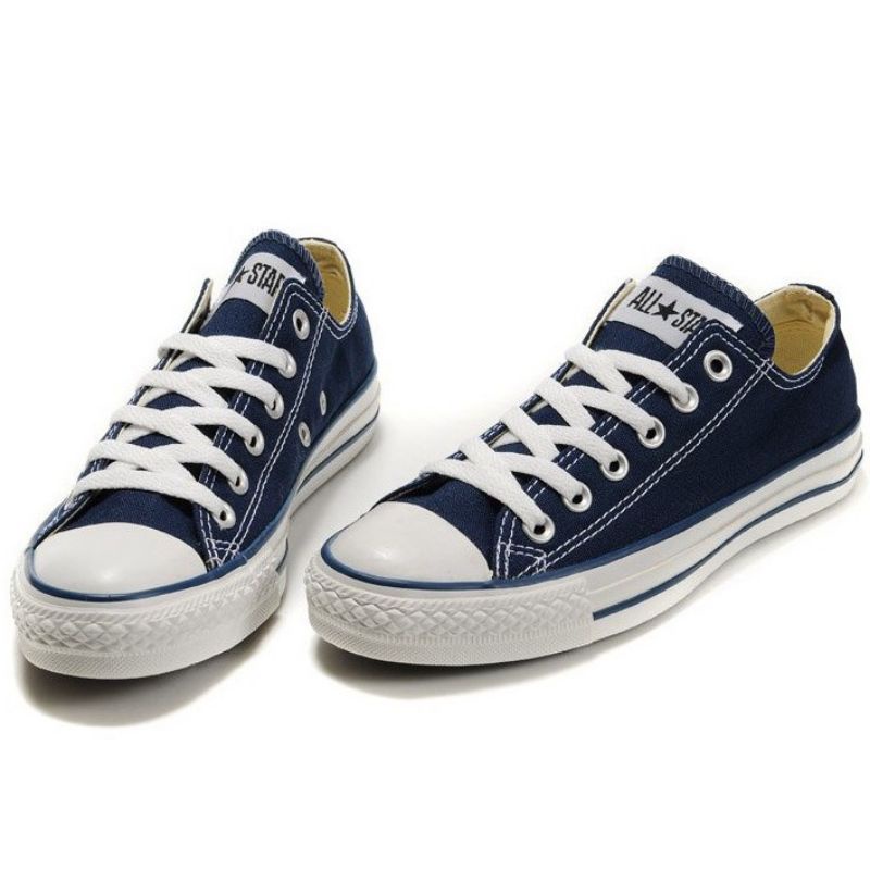 Sepatu Convers Pria Wanita Sepatu Sneakers Sepatu Sekolah Converse Pendek Biru Navy