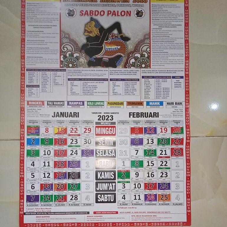 

[U-IMI ☛] KALENDER KEJAWEN 2023 (sabdo palon original),kalender jawa murah 2023,kalender 2023 hitungan jawa,-top produk