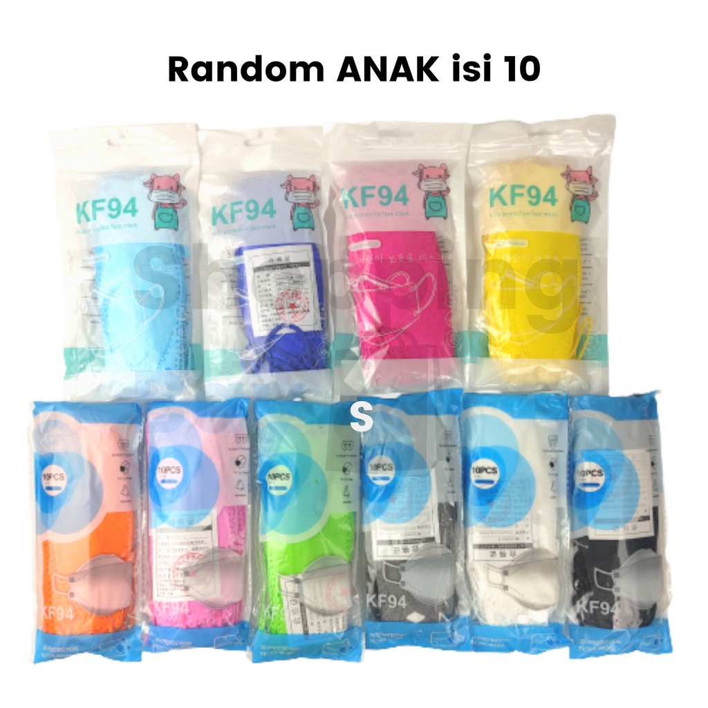 [SB] MASKER ANAK KOREA 4 PLY / MASKER KF94 ANAK EVO / MASKER DUCKBILL ANAK