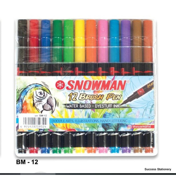 

SNOWMAN BRUSH PEN 12W BM-12