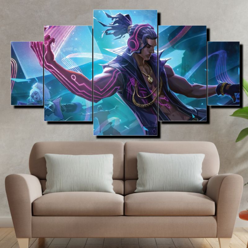 MOKUN Poster kayu sambung Mobile Legends Brody STUN