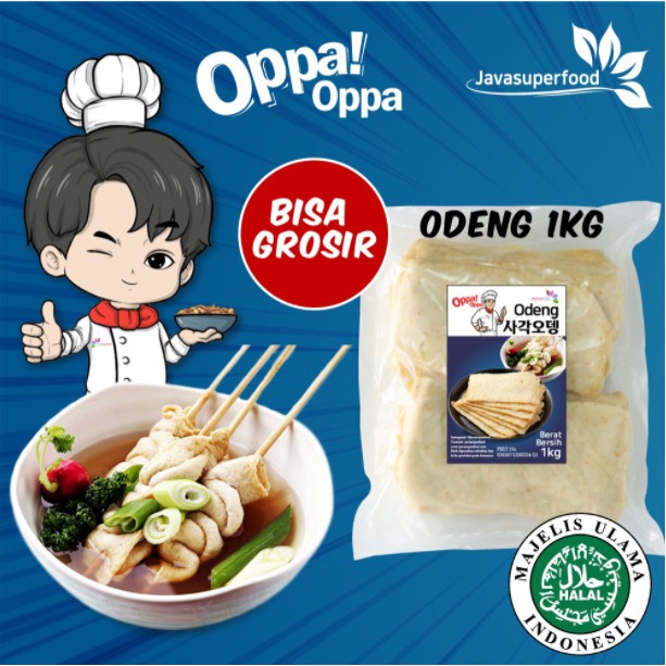 Oppa Odeng Eomuk Korea Fish Cake 1kg Halal