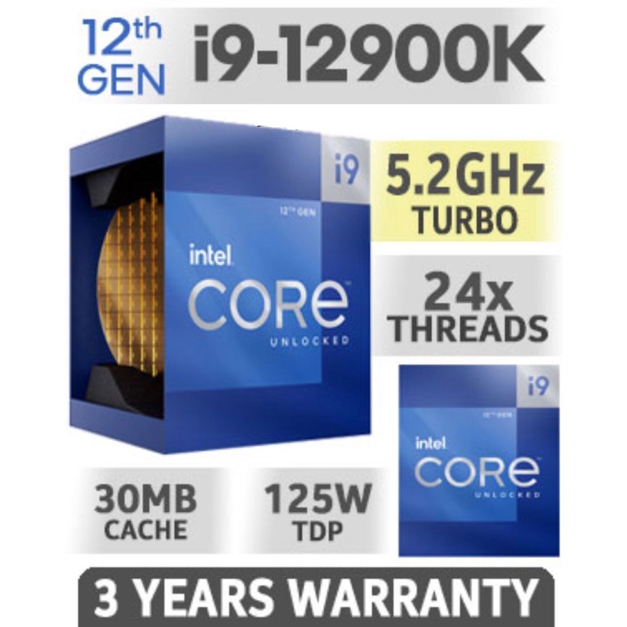 Intel Core i9 12900K 16 Core 24 Threads Alder Lake - LGA1700