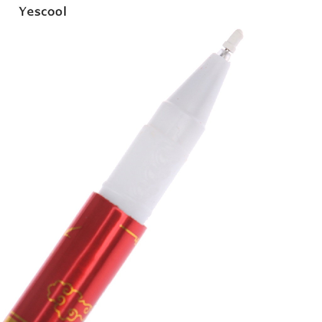 Yescool 1pc Pulpen Gel Dengan Lampu Flash Berputar Untuk Pelajar