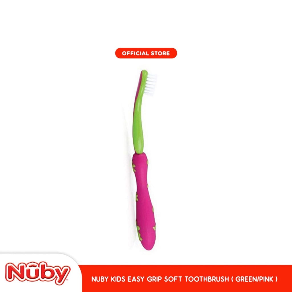 Nuby Toothbrush With Bristles - Sikat Gigi Anak (112402) (WARNA RANDOM)