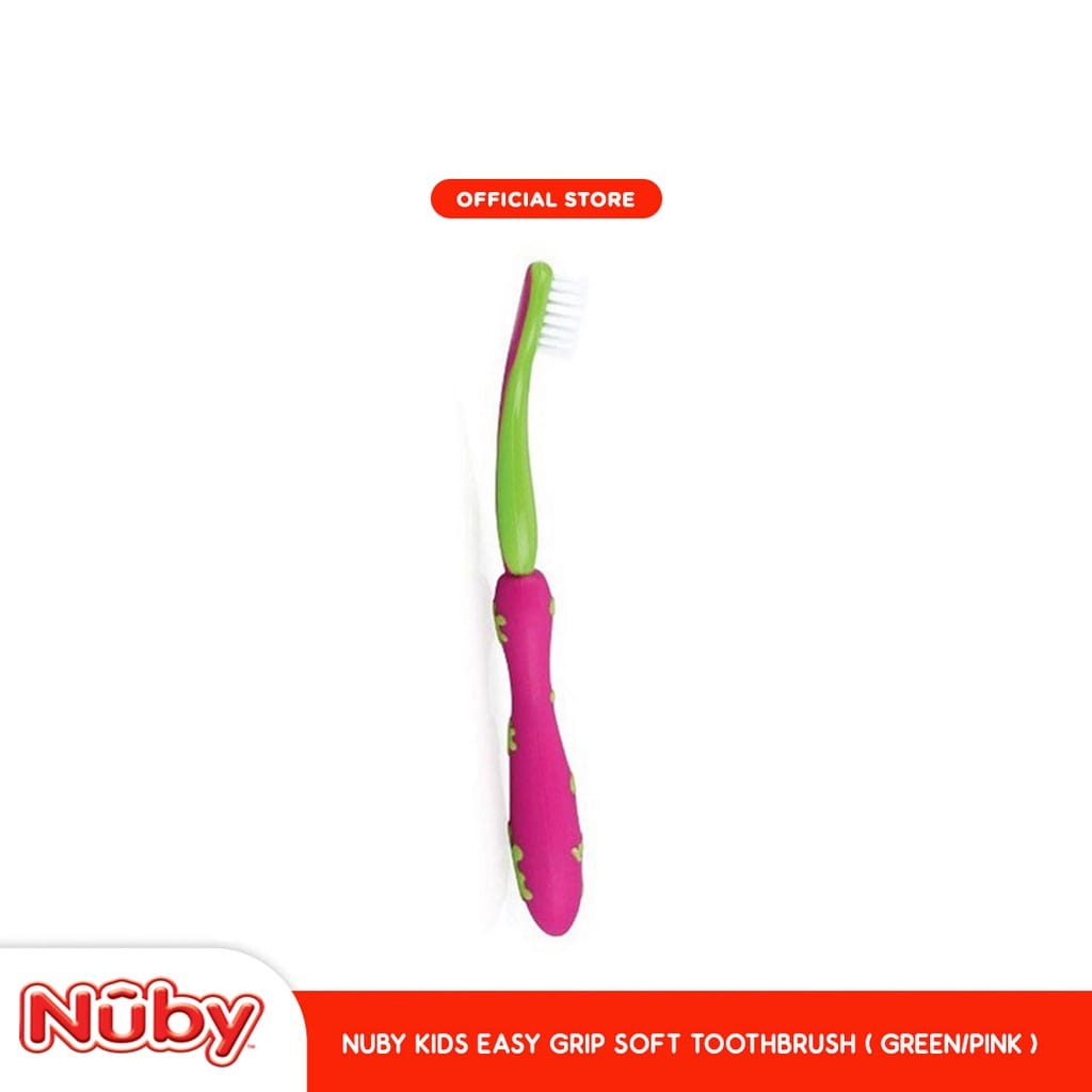 Nuby Toothbrush With Bristles - Sikat Gigi Anak (124651) (WARNA RANDOM)