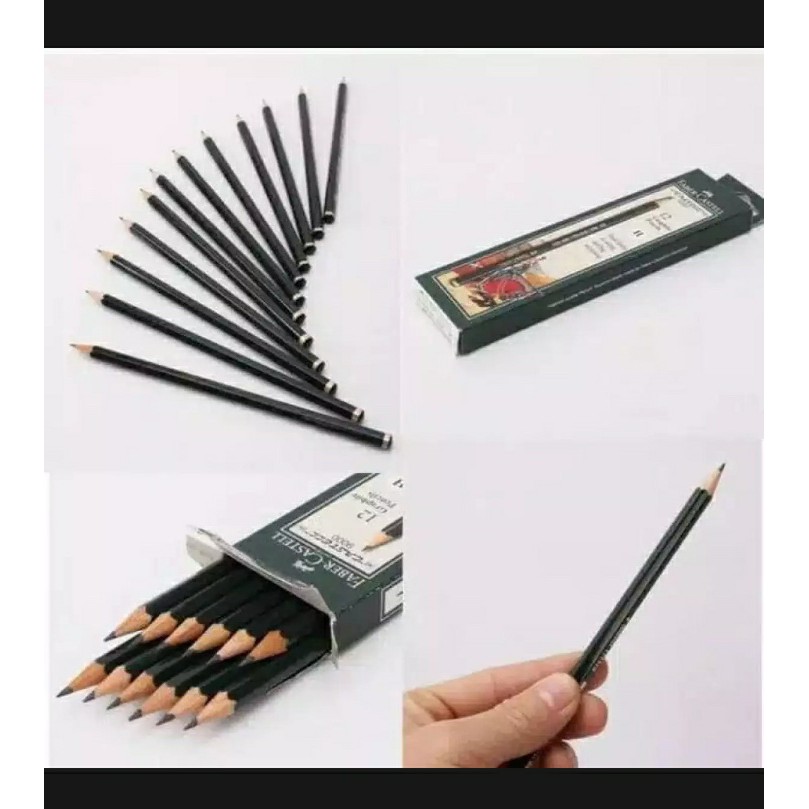 

PENCIL KAYU FABER CASTELL LUSINAN 2 B [ 12 BATANG ] PAKET MURAH/ PENCIL FABER CASTEL PER LUSIN