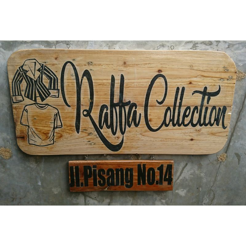 

papan nama/ papan petunjuk jalan / sign board /wood sign