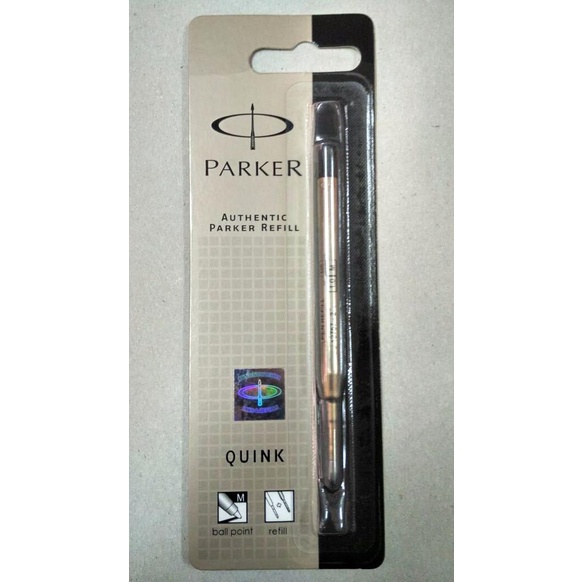 

OFFICE & STATIONERY | ALAT TULIS | REFILL BALLPEN PARKER QUINK MEDIUM 1.0 BLACK / REF QINK BP M.BLK