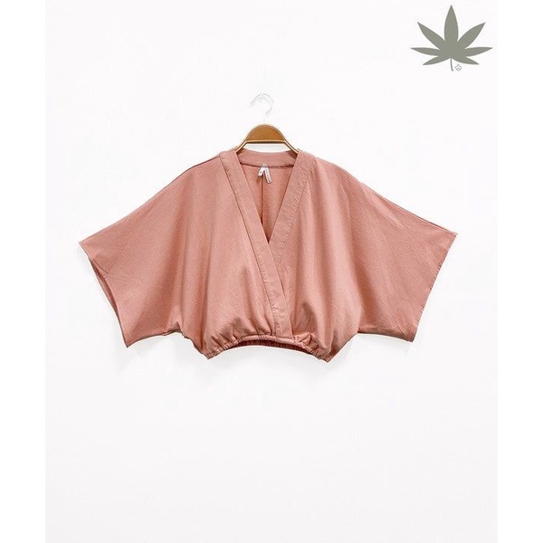 New Model Atasan Kimono Crop bahan kaos baby Tery