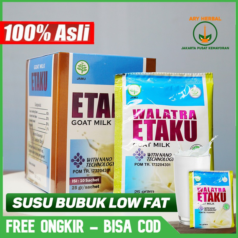 

Susu Bubuk Low Fat Bubuk - Rendah Lemak - Aman Untuk Diabetes Susu Kambing Etaku Di Jakarta Pusat