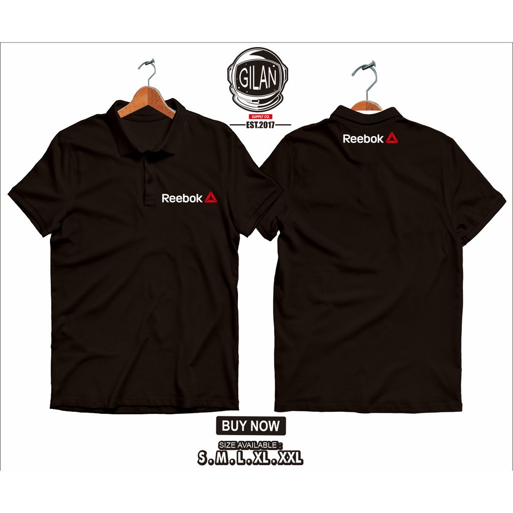  Polo  Shirt Kaos  Kerah Reebok  Logo Polo  Sport Gilan Cloth 